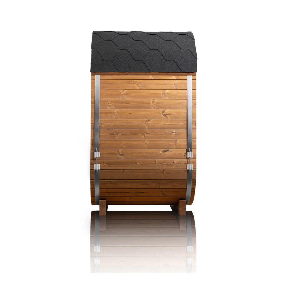 Auris One cedar sauna interior bench seating